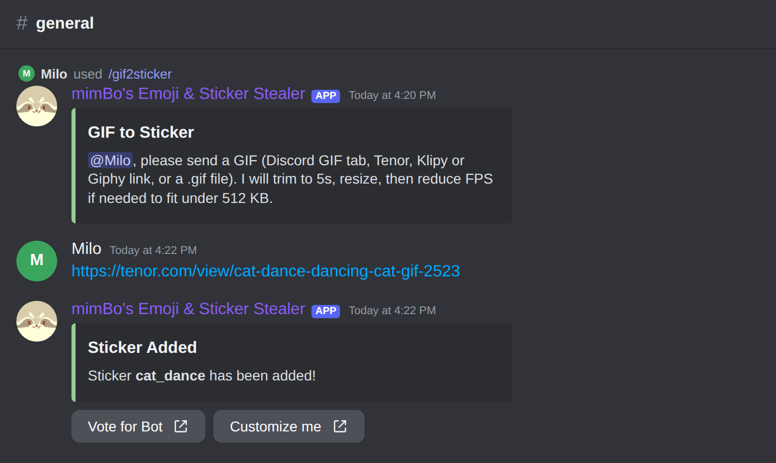 Converting a Tenor GIF into a Discord sticker