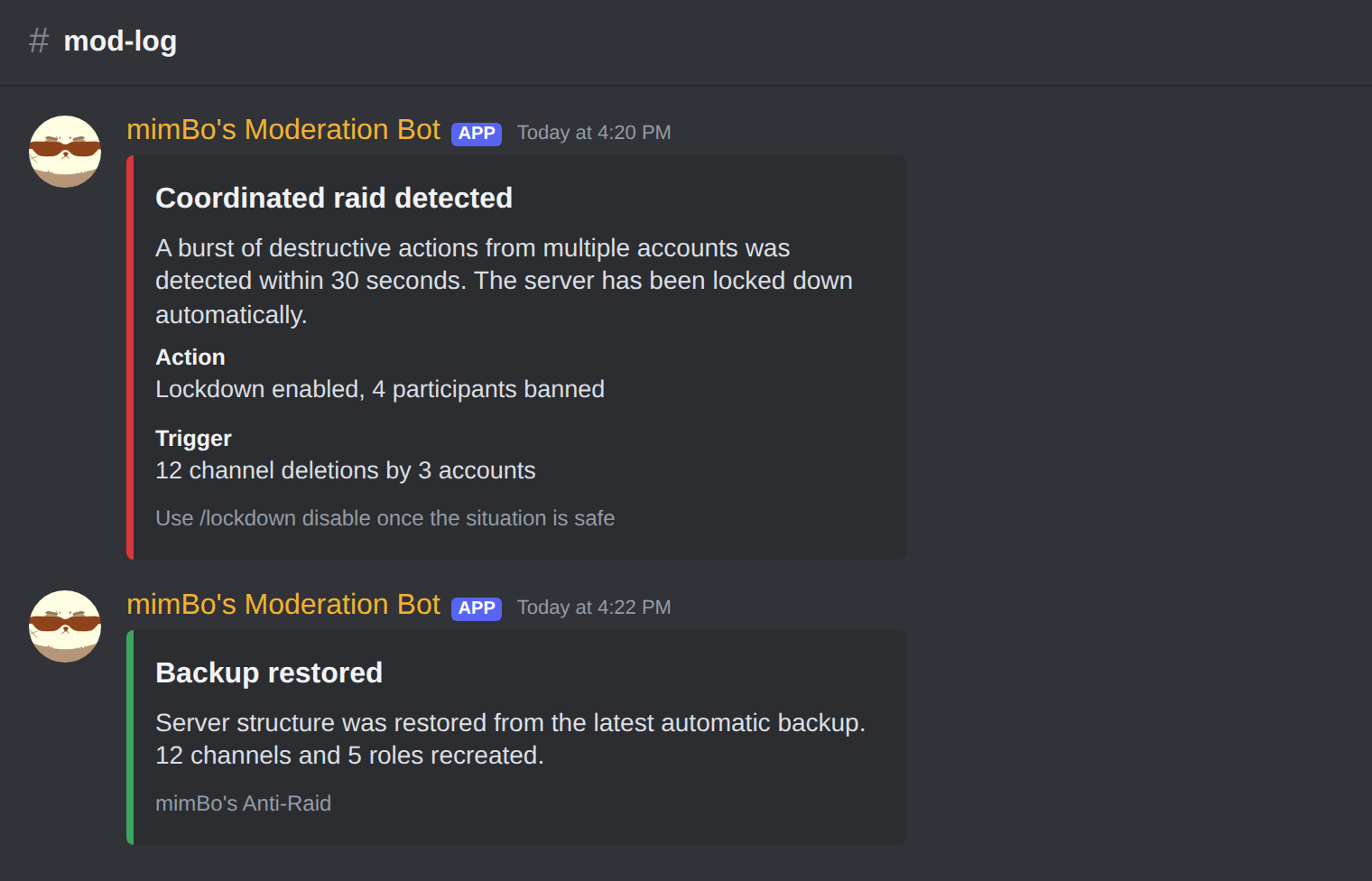 A coordinated raid caught and locked down